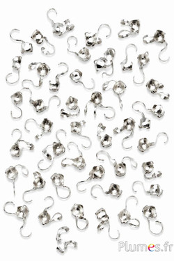 Ganci per orecchini - 7 mm - argentato